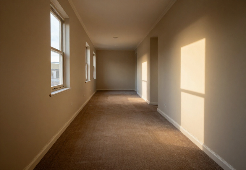 Dry, restored wall in a Rozelle terrace home after structural drying